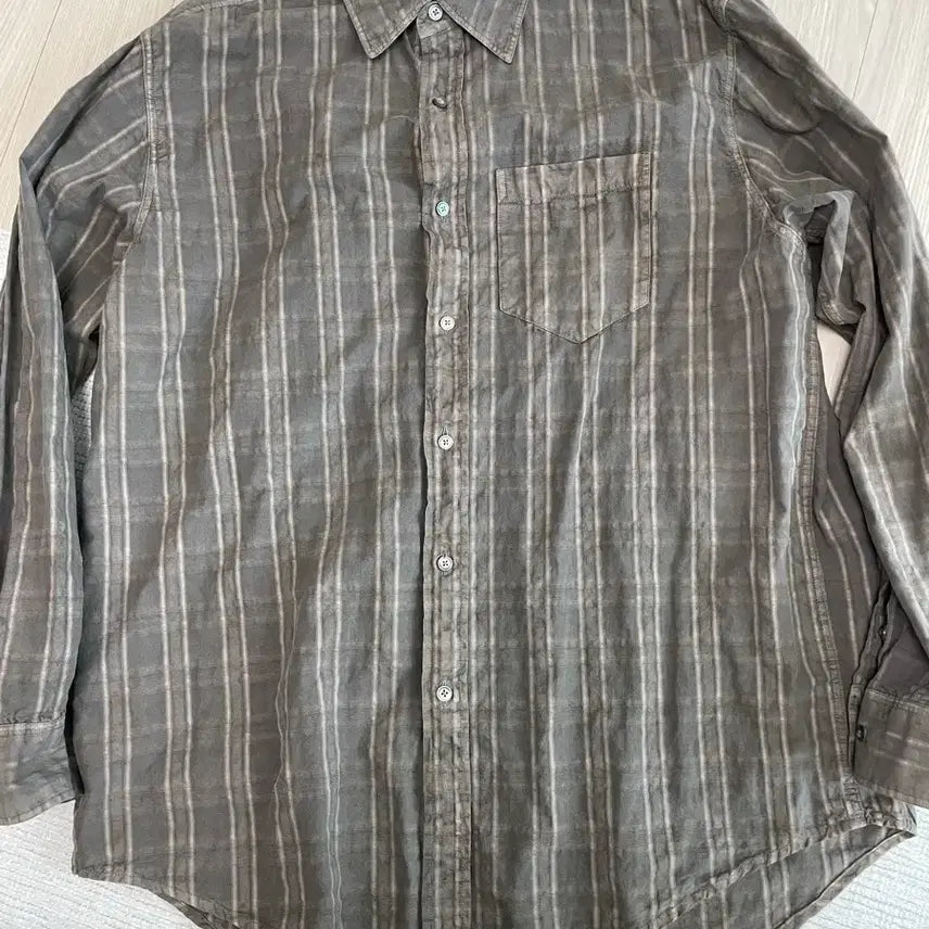 [BUNJANG] Bellier Garson Big Shirt - Dyed Brown / 벨리에 가르송 빅셔츠 -다이드 브라운
