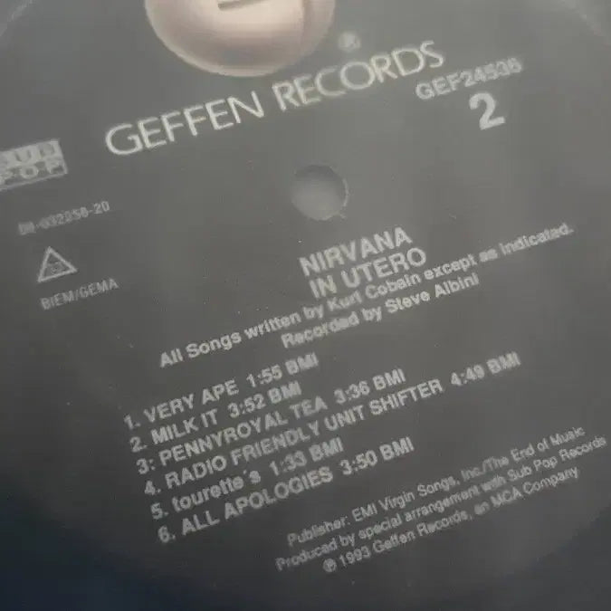 [BUNJANG] Nirvana In Utero Vinyl Record / 너바나 Nirvana - In Utero LP 유럽 초판 팝니다