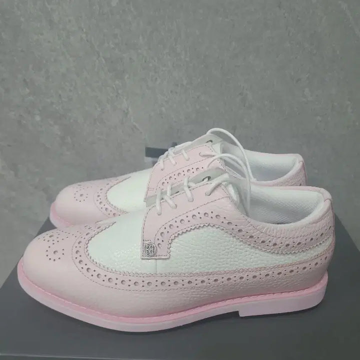[BUNJANG] G/FORE Wingtip Golf Shoes (Pink/White) / 지포어(정품)윙팁 골프화 핑크/화이트 230/235