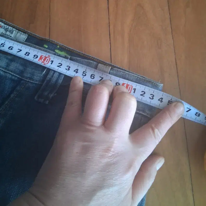 [BUNJANG] ENERGIE Denim Cargo Pants / ENERGIE 데님 카고 새바지 허리 88cm