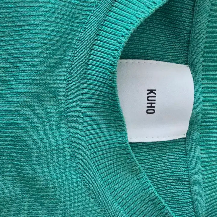 [BUNJANG] KUHO Color-Blocked Knit Top / KUHO 구호 배색 니트 55. 66