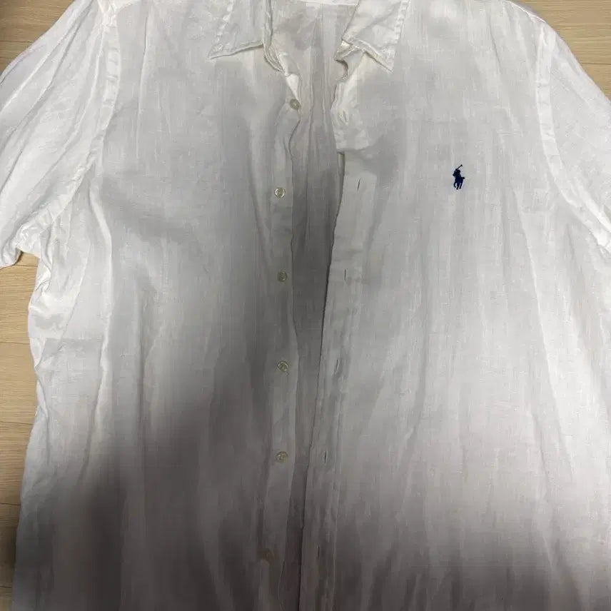[BUNJANG] Polo Ralph Lauren Linen Short Sleeve Shirt / 폴로 랄프로렌 반팔 린넨 셔츠