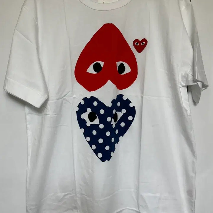 [BUNJANG] Comme des Garçons Tokyo Double Heart T-Shirt / 꼼데가르송 도쿄더블 하트 반팔티