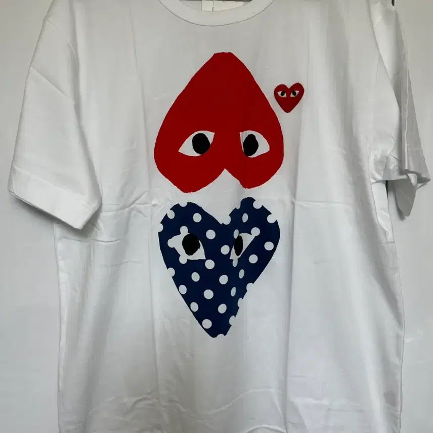 [BUNJANG] Comme des Garçons Tokyo Double Heart T-Shirt / 꼼데가르송 도쿄더블 하트 반팔티