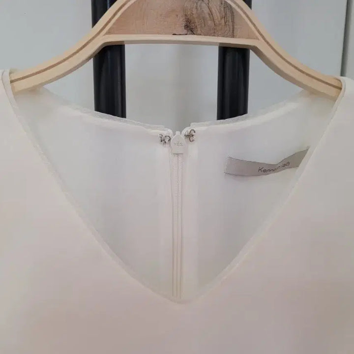[BUNJANG] Kenneth Lady White Chiffon Sleeve Dress Size 55 / 케네스레이디 화이트 쉬폰 소매 원피스 55사이즈