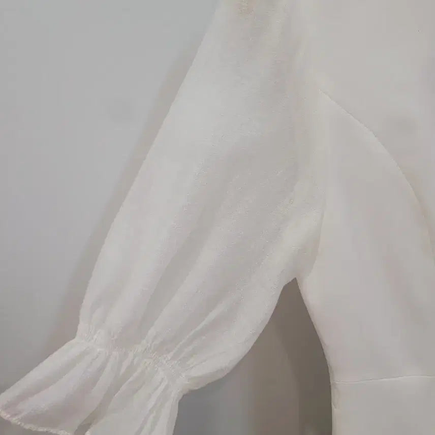 [BUNJANG] Kenneth Lady White Chiffon Sleeve Dress Size 55 / 케네스레이디 화이트 쉬폰 소매 원피스 55사이즈