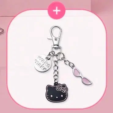 [BUNJANG] WAKEMAKE Hello Kitty Charm Keychain / 구매) 웨이크메이크 헬로키티 키링 참 블랙