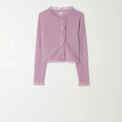 [BUNJANG] Atelier Edition Cashmere Frill Cardigan / 아뜰리에에디션,러브디자인컴퍼니,캐시미어 프릴 가디건,차정원가디건