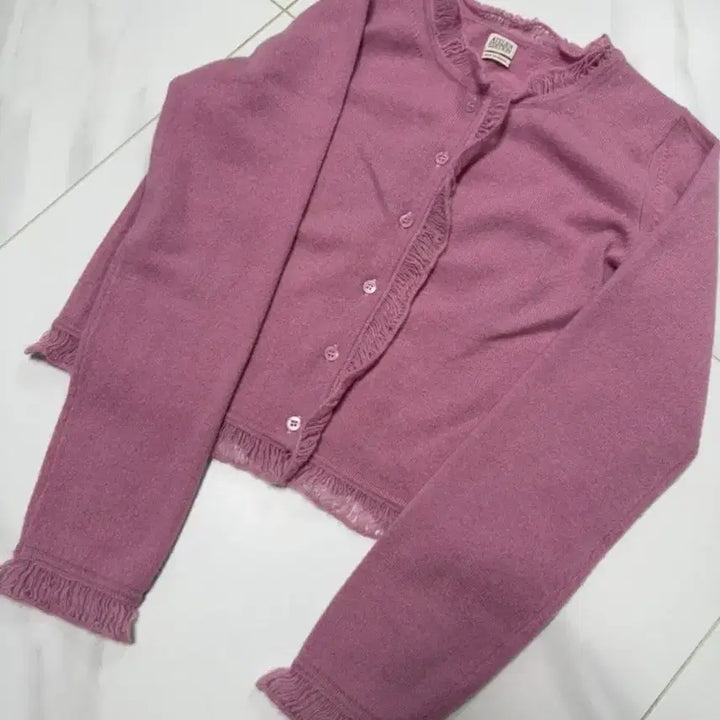 [BUNJANG] Atelier Edition Cashmere Frill Cardigan / 아뜰리에에디션,러브디자인컴퍼니,캐시미어 프릴 가디건,차정원가디건