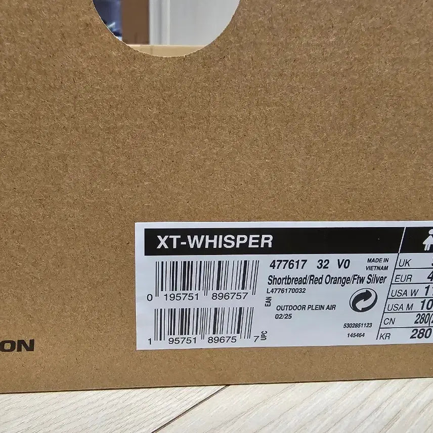 [BUNJANG] Salomon XT Whisper Red Orange 280 / 살로몬 xt whisper 휘스퍼 레드 오렌지 280 44
