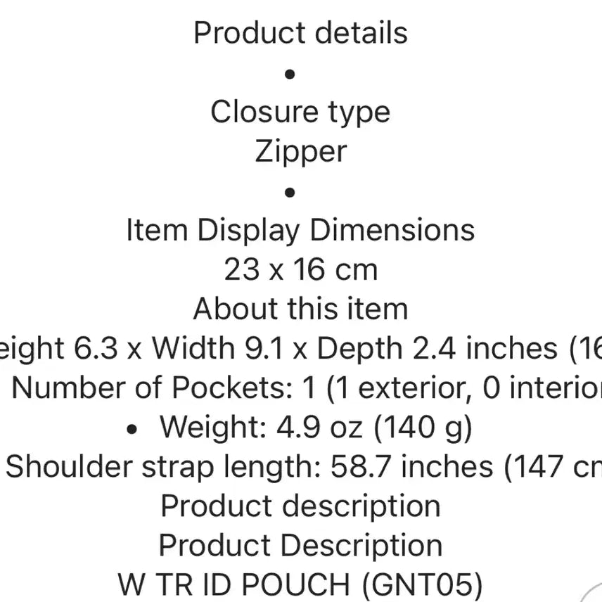 [BUNJANG] Adidas W TR ID Pouch Shoulder Bag / 아디다스 W TR ID 파우치 숄더백 가방
