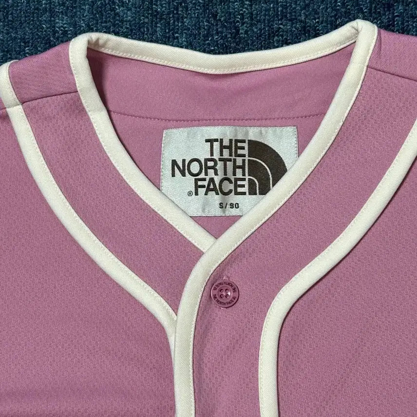 [BUNJANG] The North Face TNF Crew Short Sleeve Jersey Top Light Pink / 노스페이스 TNF 크루 숏슬리브 저지 탑 라이트핑크
