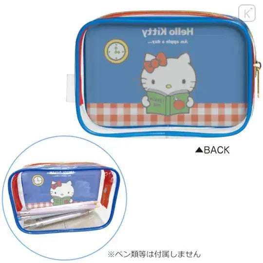 [BUNJANG] Sanrio Hello Kitty Retro Clear Pouch / [당일발송]키티 투명 파우치 다용도 갸루 레트로 고전 고고걸 레오파트