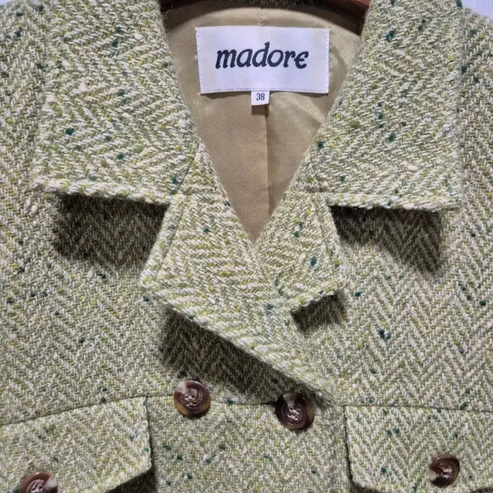 [BUNJANG] Madore Tweed Set Olive / (세일)JPN빈티지.madore 트위드 셋트 올리브