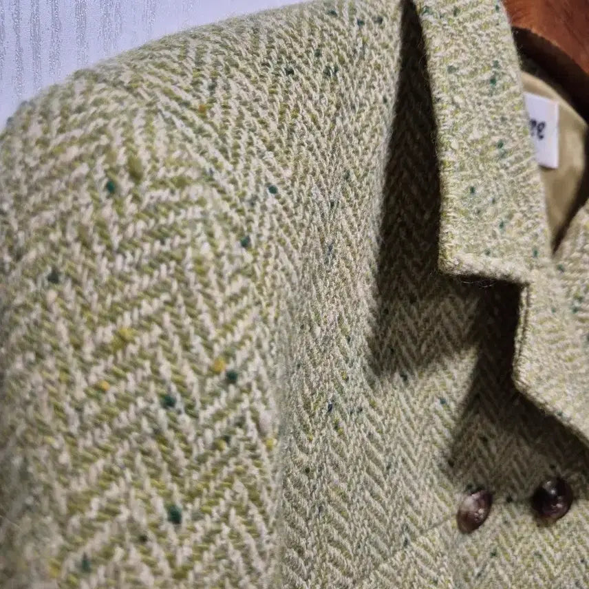 [BUNJANG] Madore Tweed Set Olive / (세일)JPN빈티지.madore 트위드 셋트 올리브
