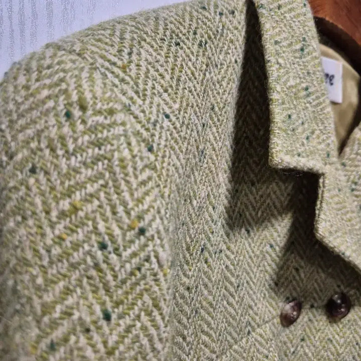 [BUNJANG] Madore Tweed Set Olive / (세일)JPN빈티지.madore 트위드 셋트 올리브