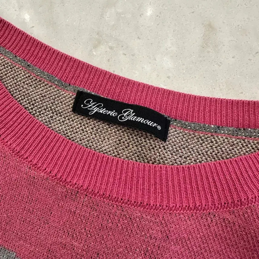 [BUNJANG] Hysteric Glamour Puck Bear Knit / (유일매물) 히스테릭글래머 퍽베어 얇은 니트
