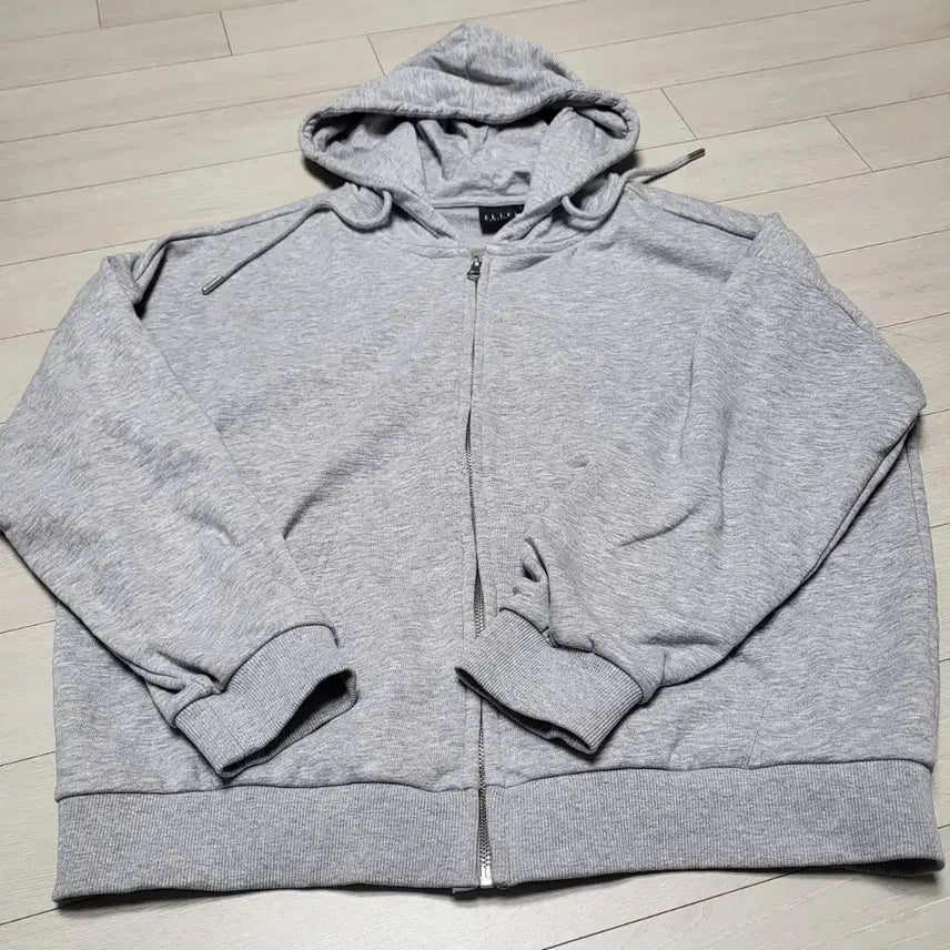 [BUNJANG] Elle Oversized Grey Hoodie Zip-up L / 엘르 오버핏 그레이 후드집업 L