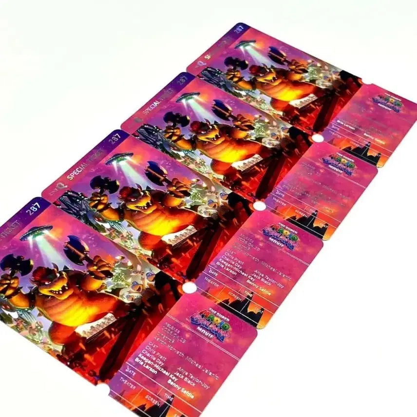 [SOLD OUT] 2종 1세트) 슈퍼 마리오 갤럭시 스페셜티켓 씨네큐 특전 굿즈