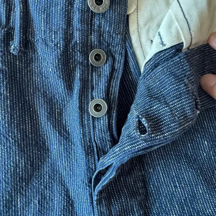 [SOLD OUT] RRL 더블알엘 인디고 블루 와바시 오피서 팬츠 32