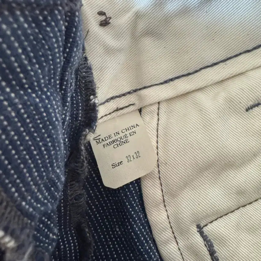 [SOLD OUT] RRL 더블알엘 인디고 블루 와바시 오피서 팬츠 32