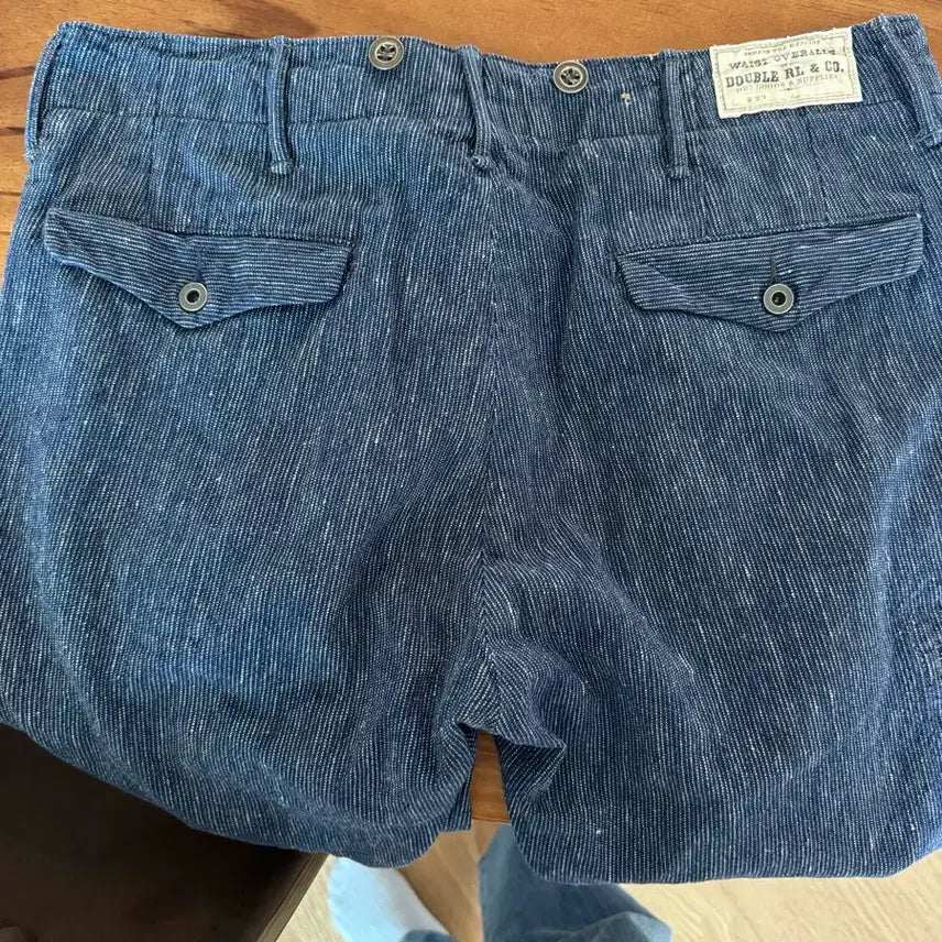 [SOLD OUT] RRL 더블알엘 인디고 블루 와바시 오피서 팬츠 32