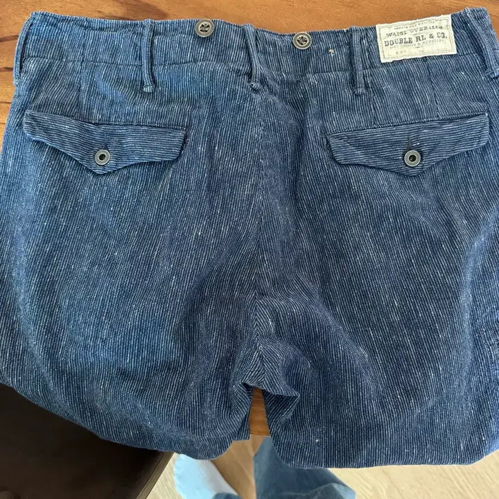 [SOLD OUT] RRL 더블알엘 인디고 블루 와바시 오피서 팬츠 32