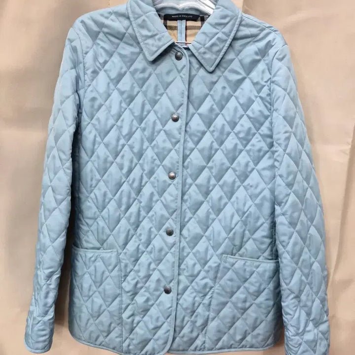 [BUNJANG] Burberry Quilted Jacket Light Blue / 버버리 퀼팅 자켓 라이트 블루