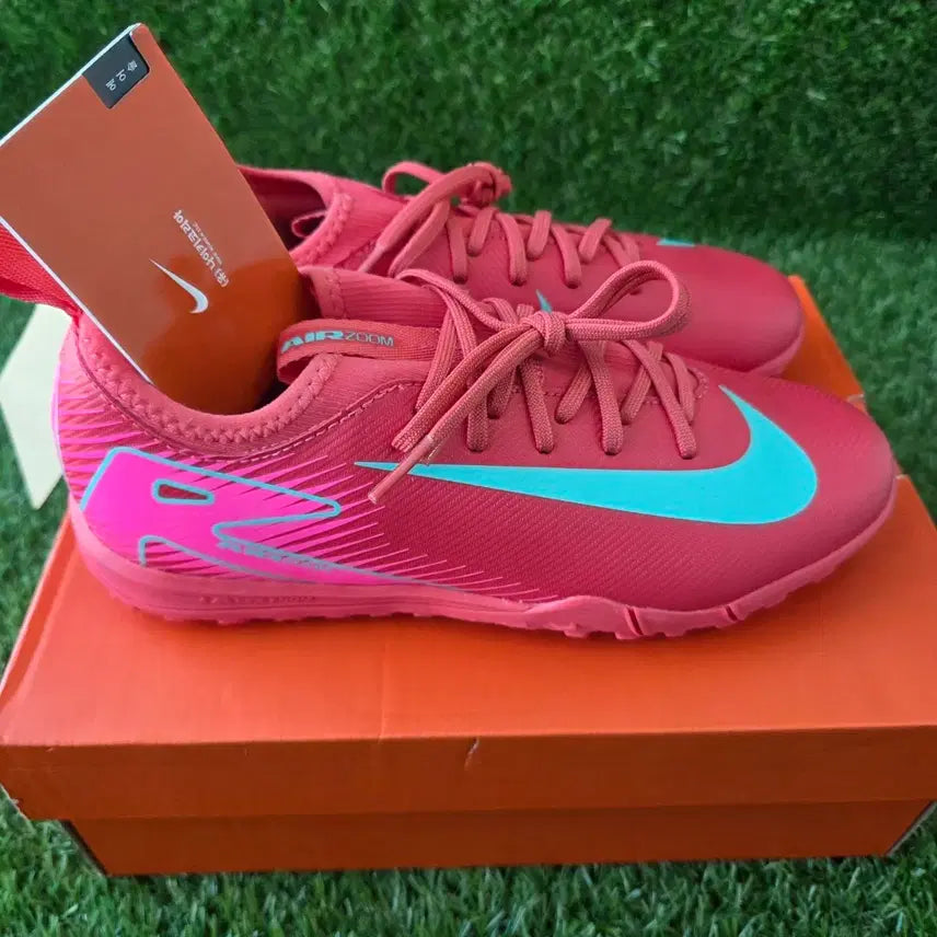 [BUNJANG] Nike Air Zoom Futsal Shoes Red/Mint / 나이키 에어 줌 풋살화 레드/민트 새상품
