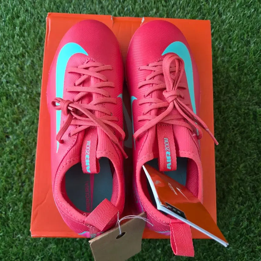 [BUNJANG] Nike Air Zoom Futsal Shoes Red/Mint / 나이키 에어 줌 풋살화 레드/민트 새상품