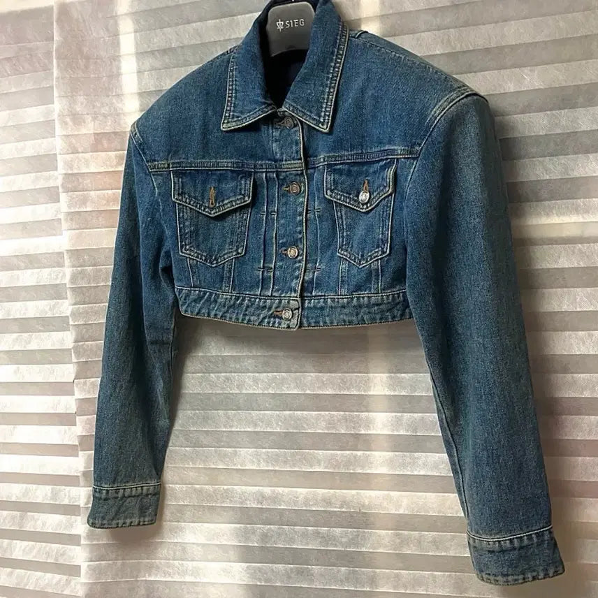 [BUNJANG] Juun.J 22FW Cropped Padded Denim Jacket / Juun.J 준지 22fw 크롭 데님자켓