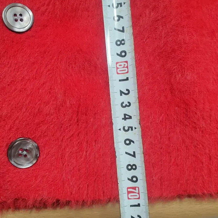 [BUNJANG] DCE Red Brushed Cardigan / D.C.E 레드 브러쉬 가디건 새상품
