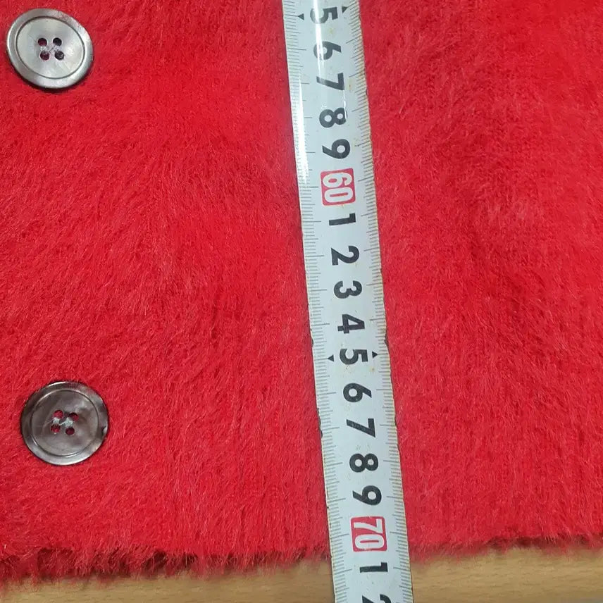 [BUNJANG] DCE Red Brushed Cardigan / D.C.E 레드 브러쉬 가디건 새상품