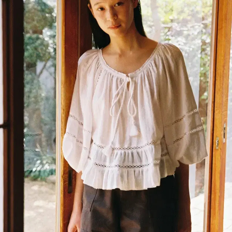 [BUNJANG] Ged Lace Detail Blouse / 게드 ged 블라우스