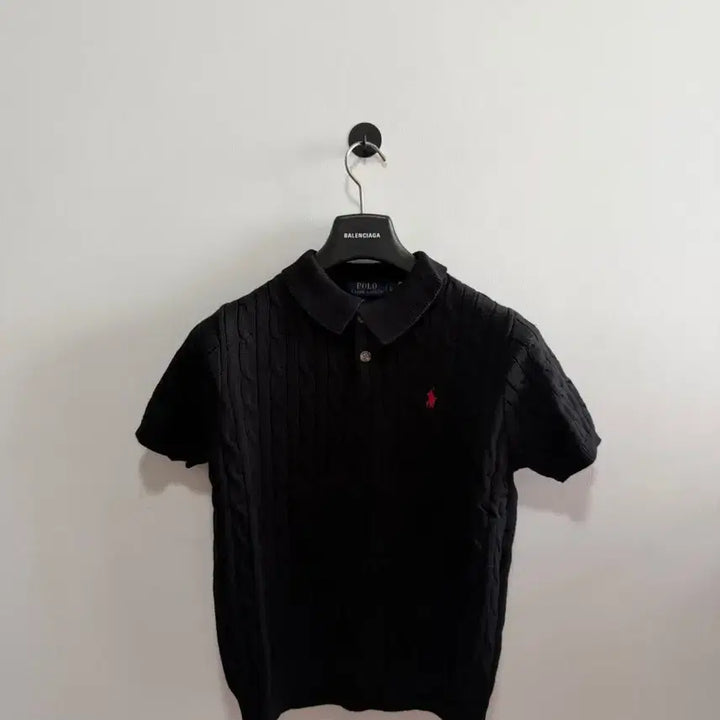 [BUNJANG] Ralph Lauren Cable Knit Short Sleeve Sweater / 랄프 로렌 면 케이블 짜임 반팔 니트 기본핏 빈티지 무드 S-XL