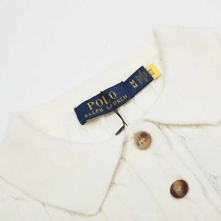 [BUNJANG] Ralph Lauren Cable Knit Short Sleeve Sweater / 랄프 로렌 면 케이블 짜임 반팔 니트 기본핏 빈티지 무드 S-XL