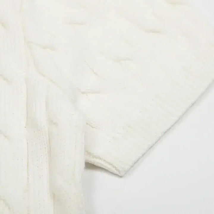 [BUNJANG] Ralph Lauren Cable Knit Short Sleeve Sweater / 랄프 로렌 면 케이블 짜임 반팔 니트 기본핏 빈티지 무드 S-XL