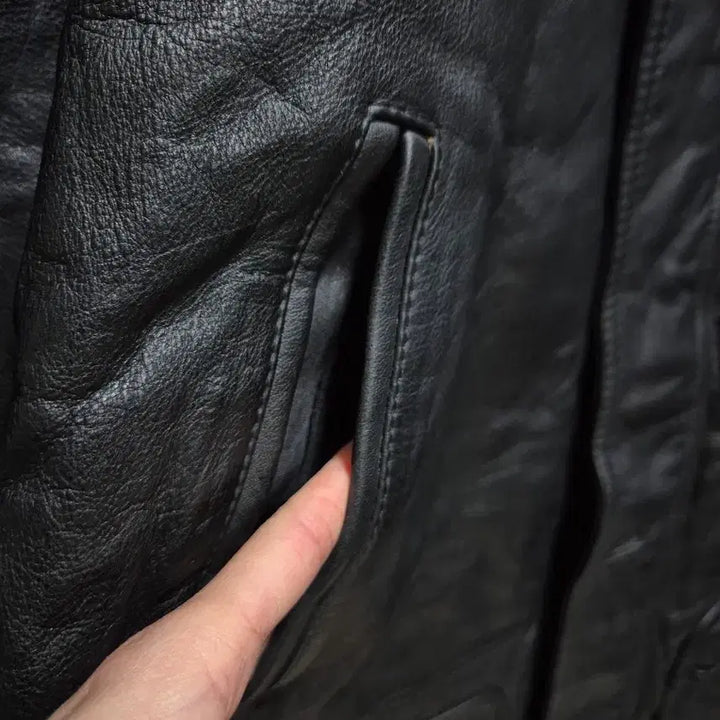 [BUNJANG] JPN Vintage Cowhide Car Coat / (3시간,타임세일)JPN빈티지. 소가죽 카코트 블랙