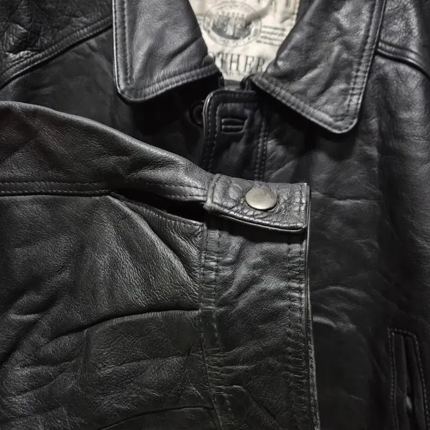 [BUNJANG] JPN Vintage Cowhide Car Coat / (3시간,타임세일)JPN빈티지. 소가죽 카코트 블랙