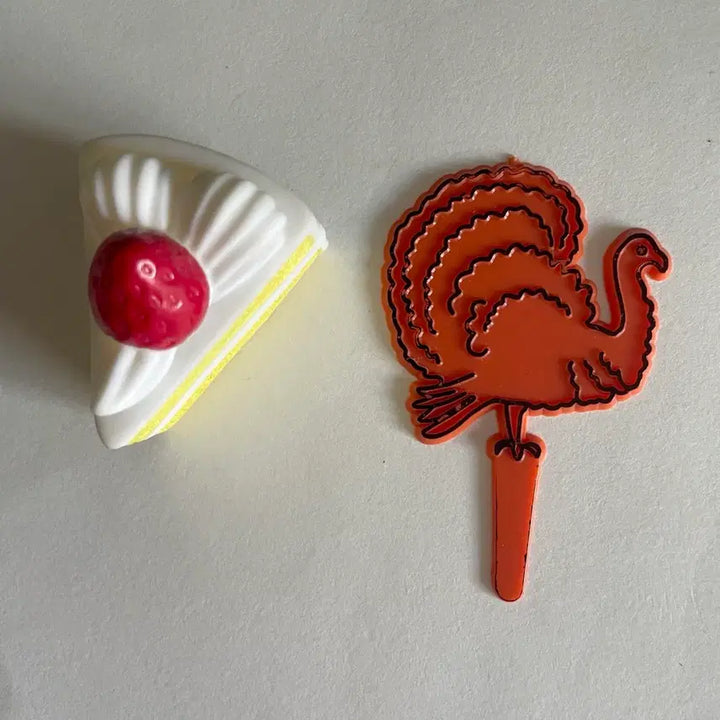[BUNJANG] Vintage 1970s Turkey Cake Pick / 1970s/빈티지 케이크픽 칠면조