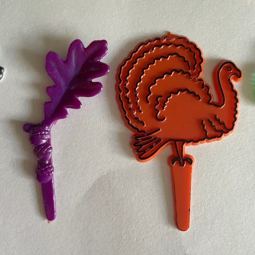 [BUNJANG] Vintage 1970s Turkey Cake Pick / 1970s/빈티지 케이크픽 칠면조