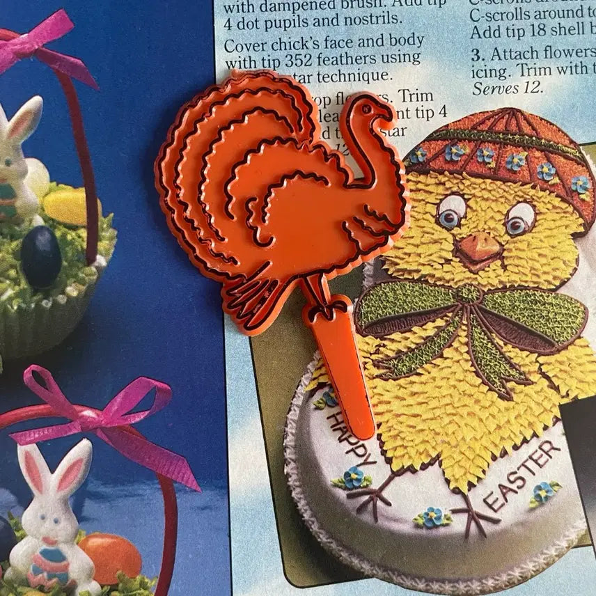 [BUNJANG] Vintage 1970s Turkey Cake Pick / 1970s/빈티지 케이크픽 칠면조