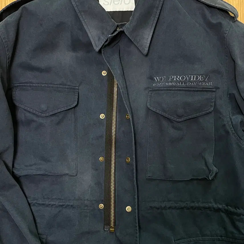 [BUNJANG] SEO Washed Cotton Field Jacket Navy / [에스이오] WASHED COTTON FIELD JACKET NAVY