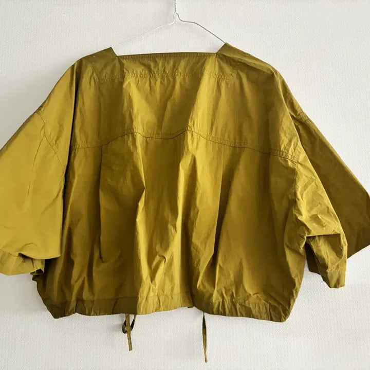 [BUNJANG] Mustard Yellow Square Neck Short Jacket / 숏 자켓