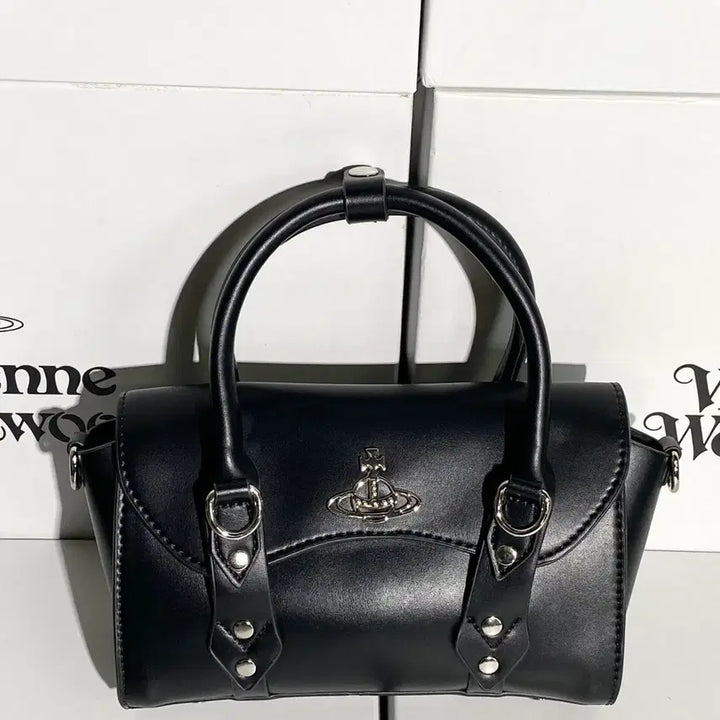 [BUNJANG] Vivienne Westwood Brown Leather Tote Bag Clutch / 비비안웨스트우드 토트백 클러치백  갈색  은장