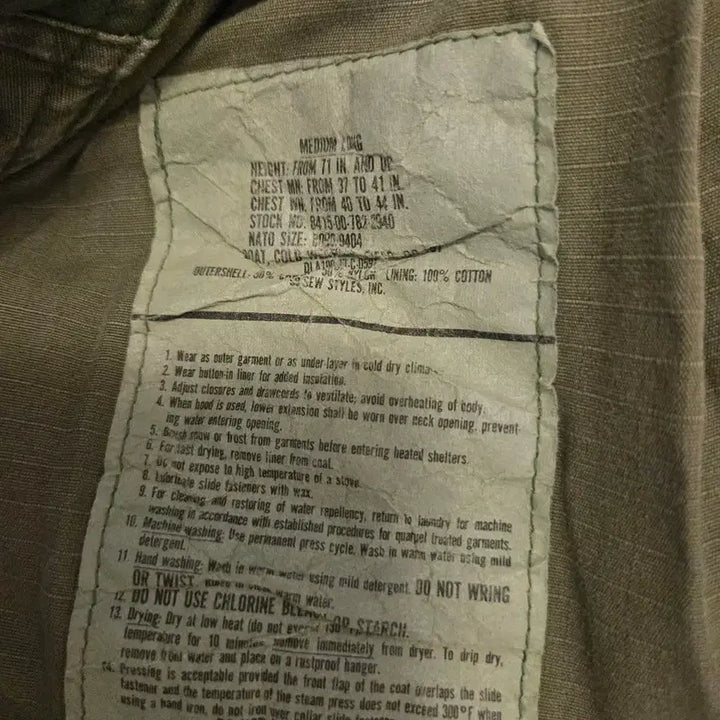 [BUNJANG] M65 US Air Force Field Jacket Medium Long / m65 미공군 필드자켓 medium long