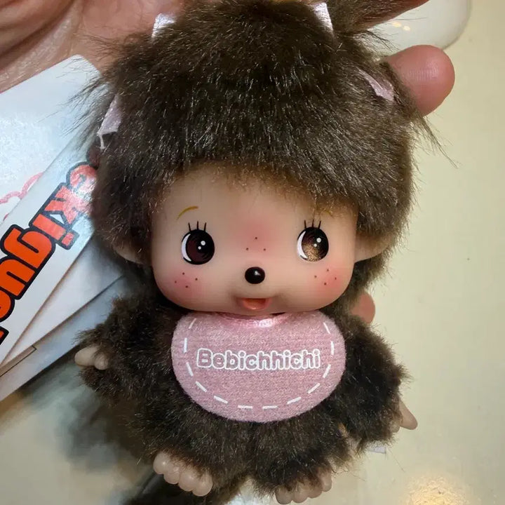 [BUNJANG] Monchhichi European Bebechichi Big Head Keyring / 몬치치 유럽 베비치치 빅헤드 키링 새제품