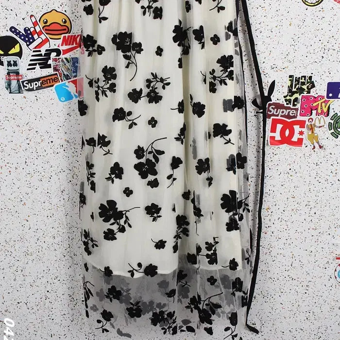 [BUNJANG] Mulian Wrap Style See-through Flora Dress IV (Women&