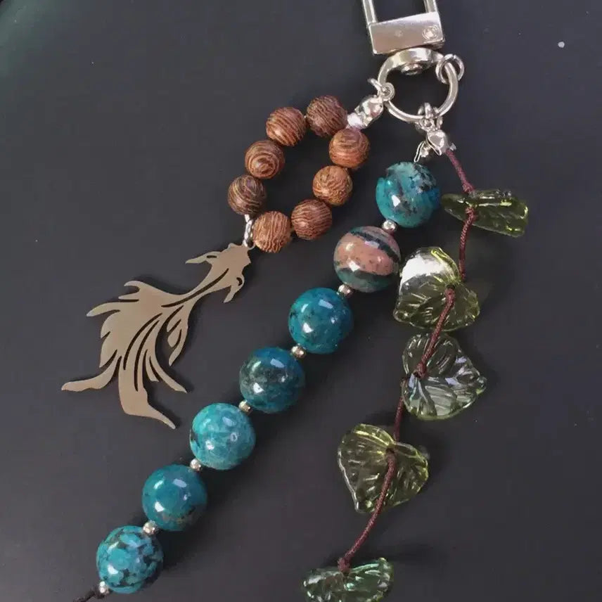 [BUNJANG] Fish Bead Keychain / 물살고리 비즈 키링