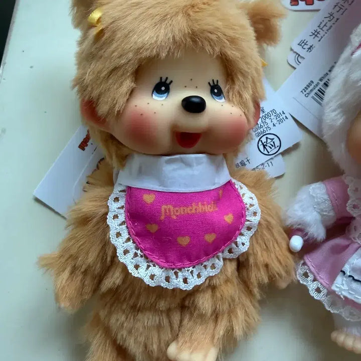 [BUNJANG] Monchhichi Gold Twin Tails Keyring / 홍콩 몬치치 골드 양갈래 키링 새제품